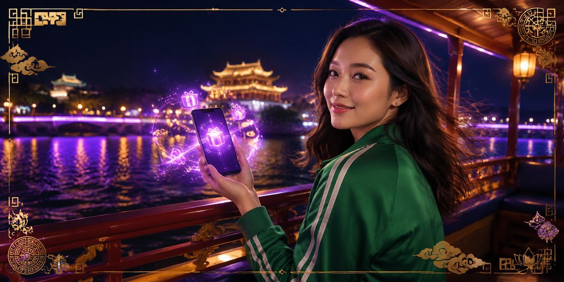 Giao diện đăng ký nhận thưởng neon sôi động tại Huế về đêm